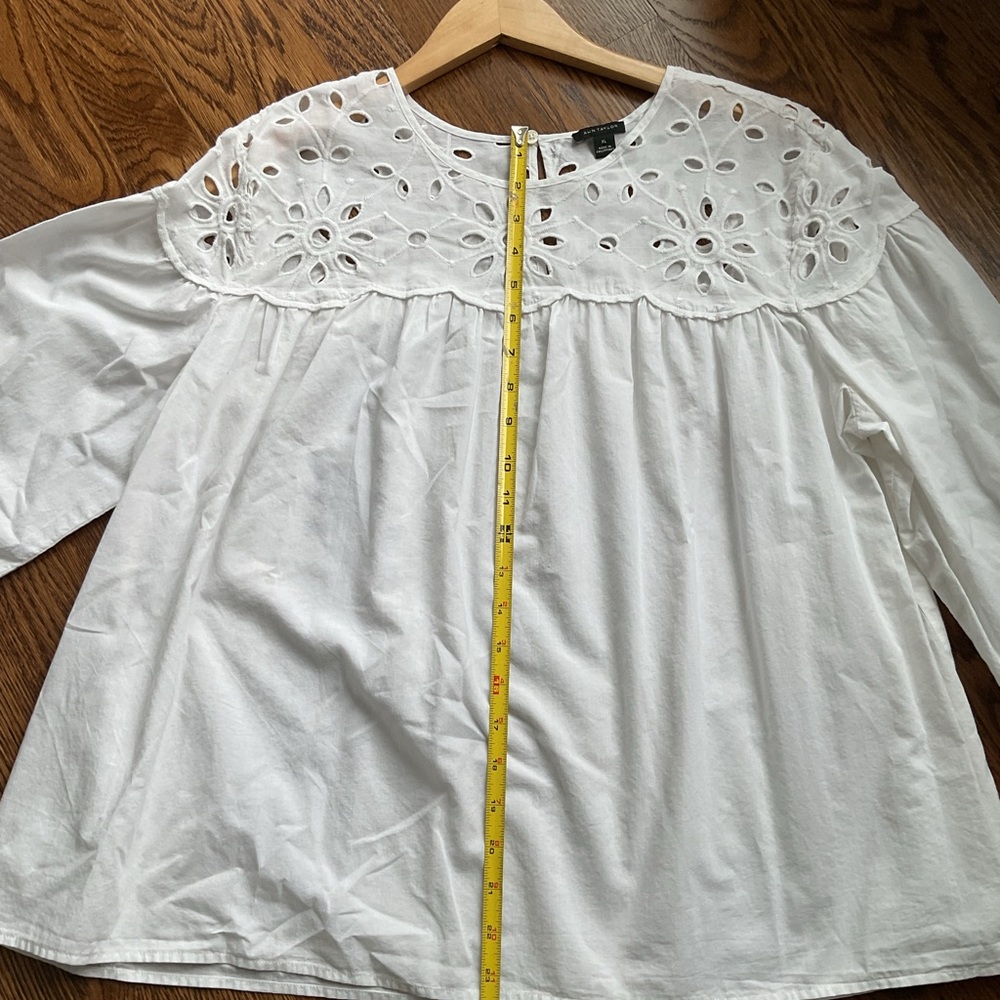 White Eyelet Blouse - Picture 3 of 15